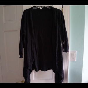 Black Loose Fit Cardigan